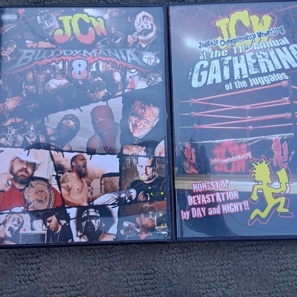 ICP  JCW Bloodymania 8 and JCW Gathering of the Juggalos DVDs